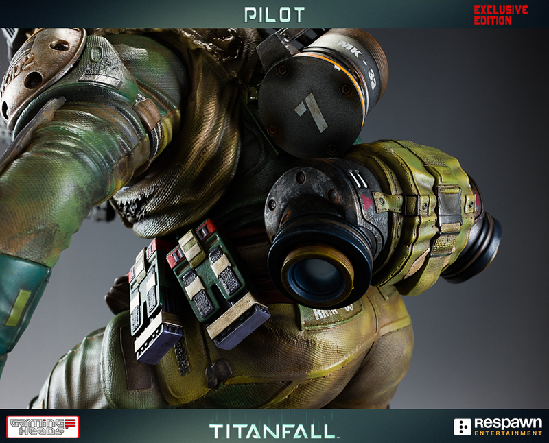 Illustration for article titled Wallrunning Titanfall Pilot Statue